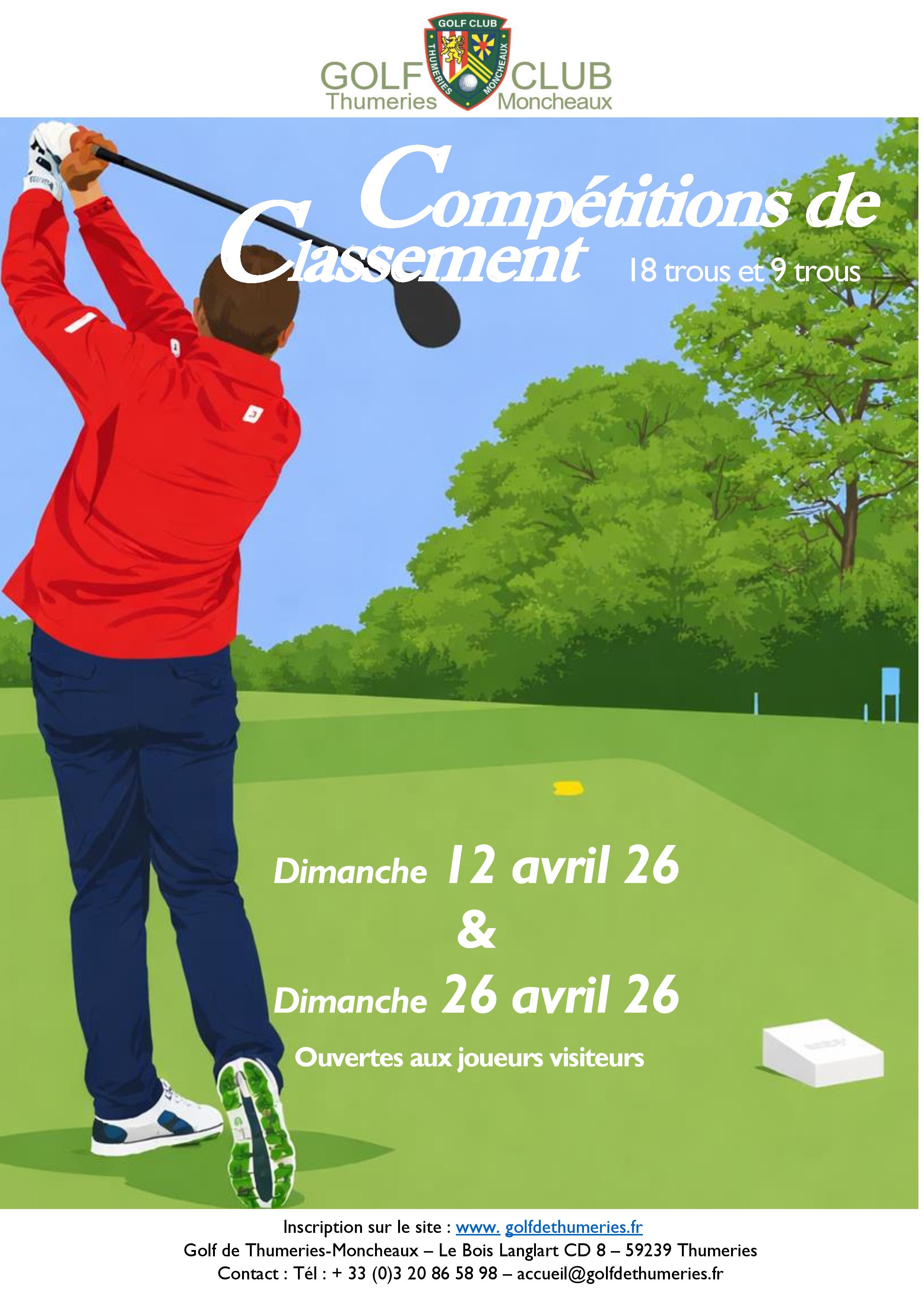 Compétition de Classement Avril 